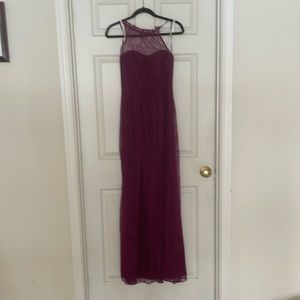 Davids Bridal new without tag dress. Beautiful burgundy  color. Never worn.